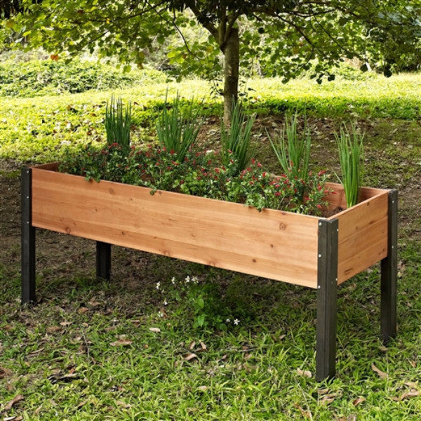 Elevated Outdoor Raised Garden Bed Planter Box 70 x 24 x 29 inch High - YourGardenStop