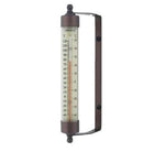 Indoor Outdoor 7.5" Thermometer Bronze Patina or Satin Nickel Finish - YourGardenStop