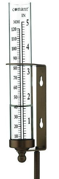 6.5" Rain Gauges in Bronze Patina Finish or Satin Nickel Finish - YourGardenStop