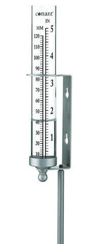 6.5" Rain Gauges in Bronze Patina Finish or Satin Nickel Finish - YourGardenStop