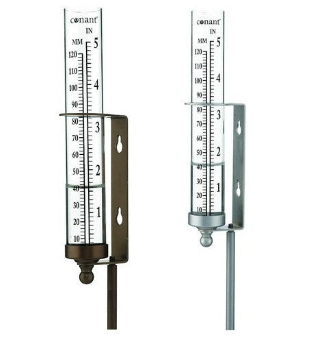 6.5" Rain Gauges in Bronze Patina Finish or Satin Nickel Finish - YourGardenStop