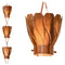 Copper 8.5 Ft Floral Petal Cups Rain Chain - YourGardenStop