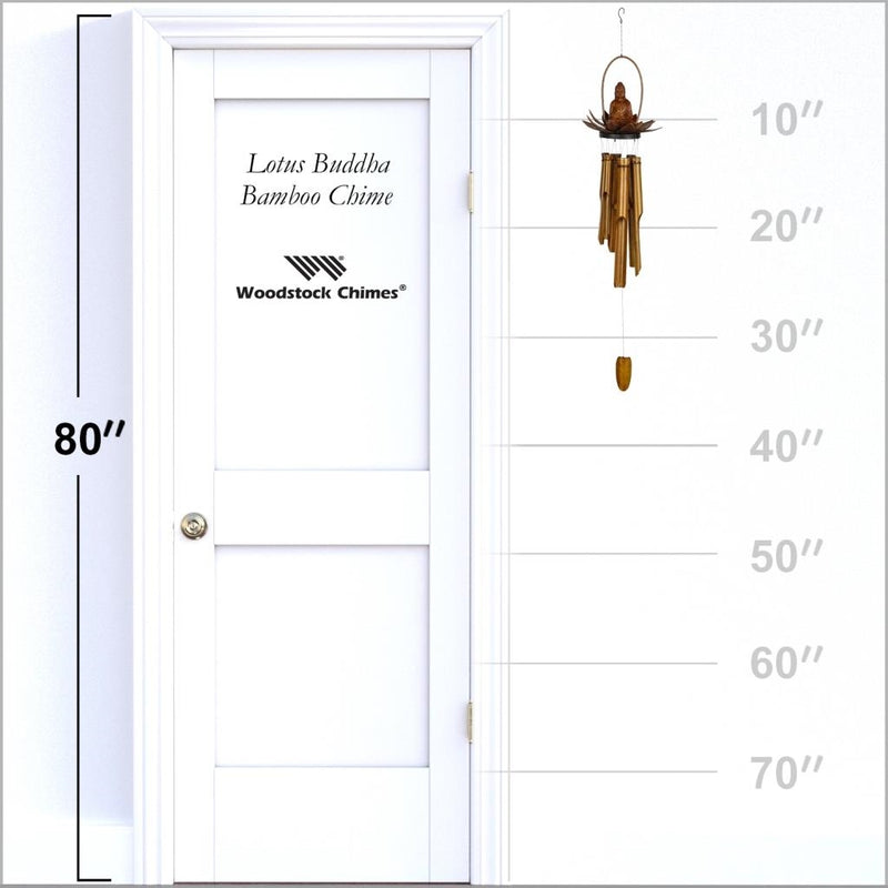 Woodstock Lotus Buddha Bamboo Chime - YourGardenStop