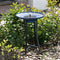 Outdoor Ceramic Bowl Fountain Bird Bath w/Metal Stand & Solar Pump - YourGardenStop