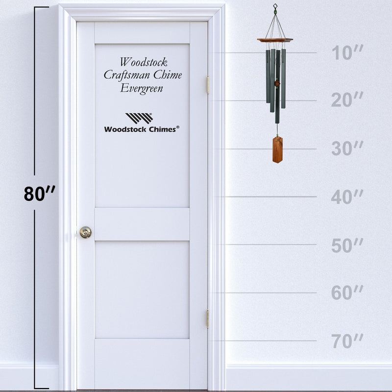 Woodstock Craftsman Chime - Evergreen - YourGardenStop