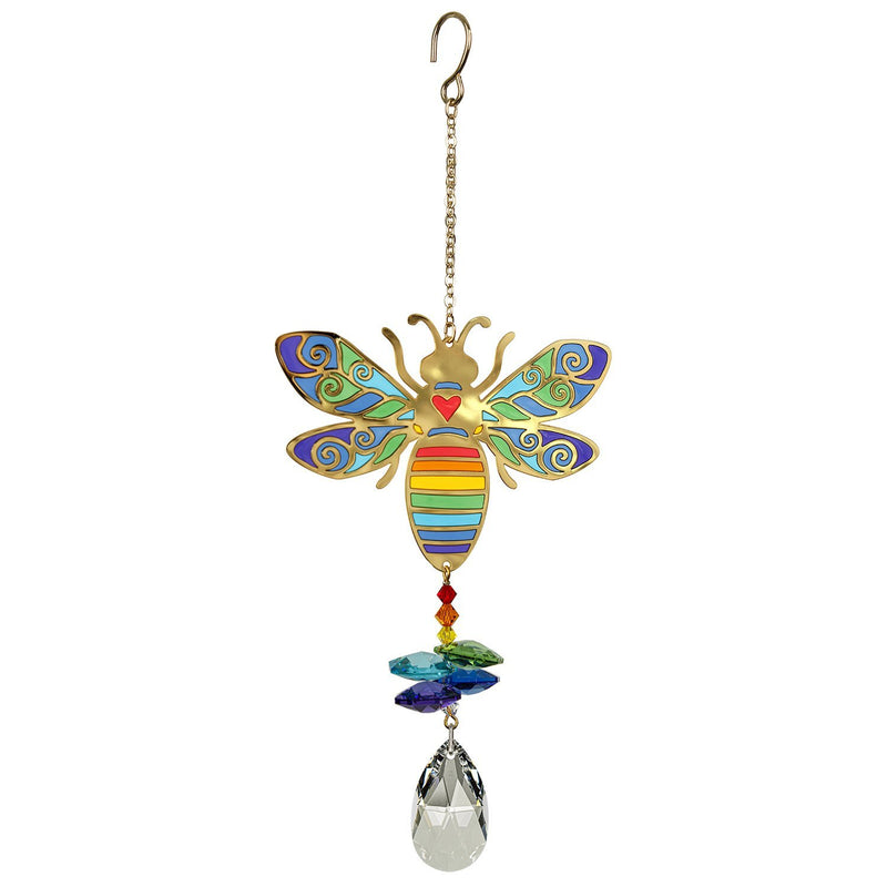 Woodstock Chimes Crystal Wonders (Rainbow, Peacock, Butterfly, Bee) - YourGardenStop