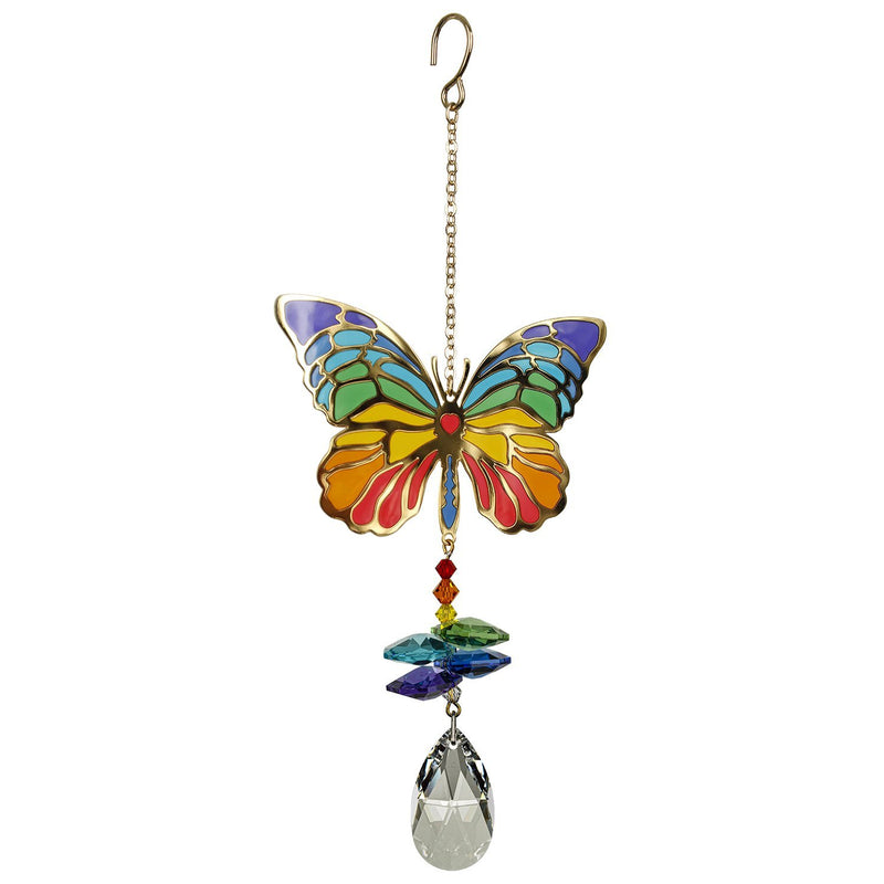 Woodstock Chimes Crystal Wonders (Rainbow, Peacock, Butterfly, Bee) - YourGardenStop