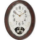 Wood Frame Pendulum Wall Clock - Plays Melodies on the Hour