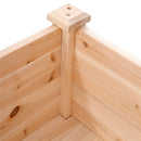Solid Wood Cedar 30-inch High Raised Garden Bed Planter Box - YourGardenStop