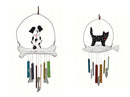 Wood & Glass Animal Wind Chime (Dog or Cat) - YourGardenStop