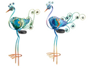 21" Solar Peacock Stake by Regal - YourGardenStop