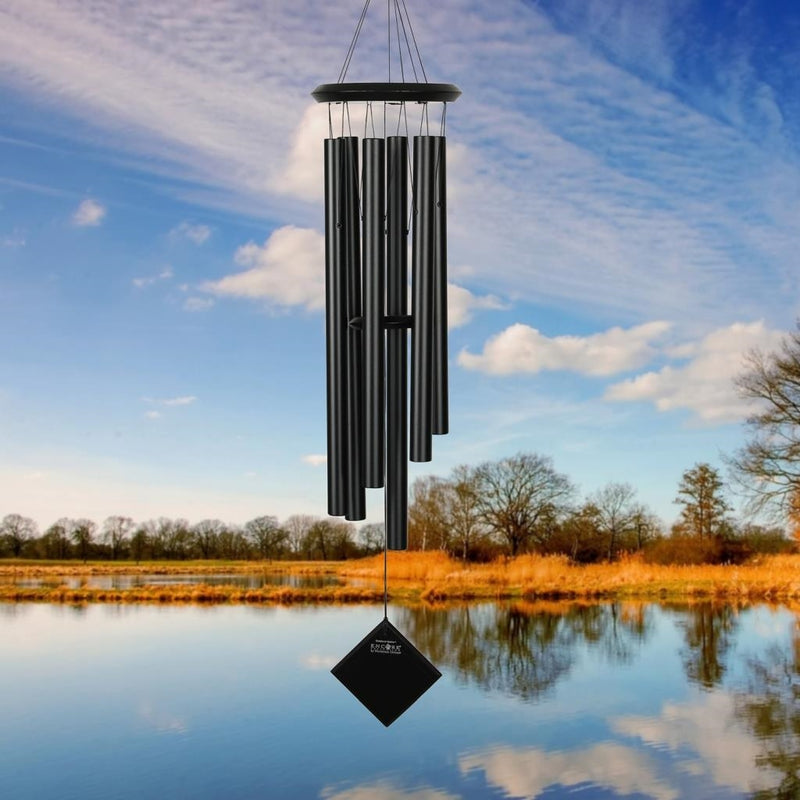 Woodstock Chimes the Planets Black/Black (Pluto & Earth) - YourGardenStop