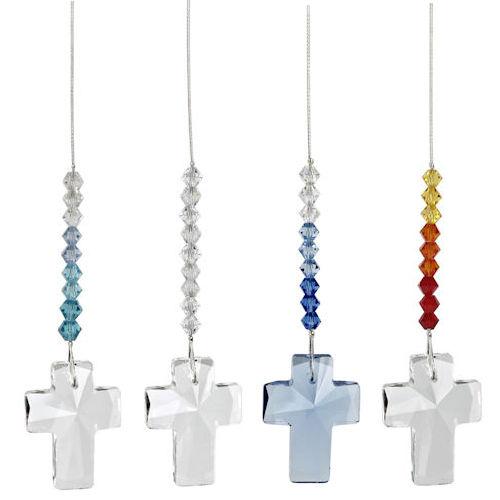 Glass Crystal Cross Charms - YourGardenStop