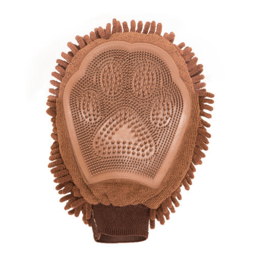 Dirty Dog Grooming Mitt in Grey or Brown - YourGardenStop