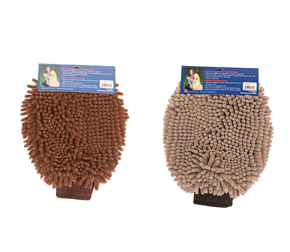 Dirty Dog Grooming Mitt in Grey or Brown - YourGardenStop