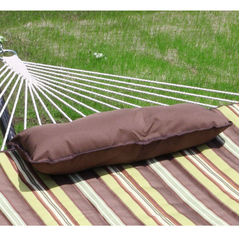Rope Hammock Set with Stand Pad and Pillow 55 x 144-inch - Desert Stripe - YourGardenStop