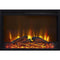 50-inch TV Stand in Medium Brown Wood with 1,500 Watt Electric Fireplace - YourGardenStop