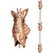 Pure Polished Copper 8.5 Foot Rain Chain with 4 Fish - YourGardenStop