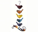 Welcome Hanging Rainbow Birds Wind Chime - YourGardenStop