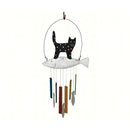 Wood & Glass Animal Wind Chime (Dog or Cat) - YourGardenStop