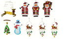 Christmas Mobiles & Wind Chimes (Santa, Angel, Snowman & Cardinals) - YourGardenStop