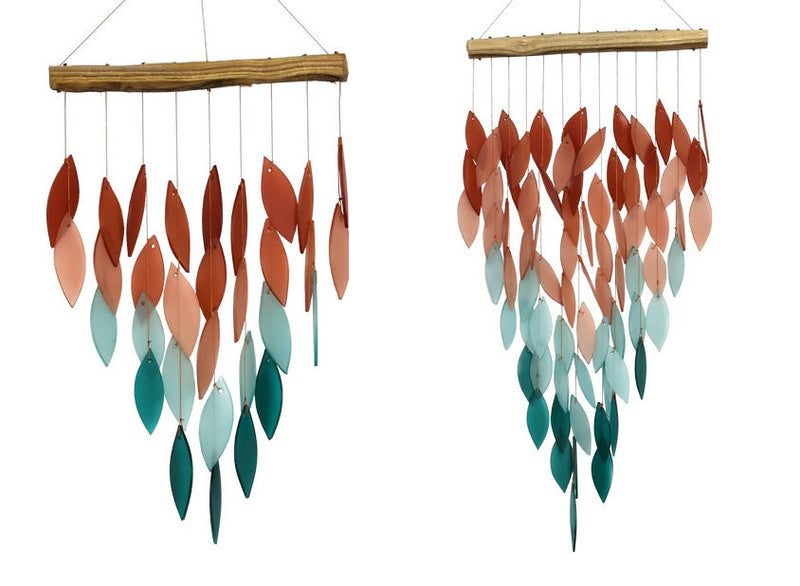 Coral Ombre Waterfall Chime & Coral Ombre Waterfall Chime Deluxe - YourGardenStop