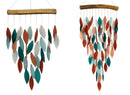 Coral & Teal Waterfall Chime & Coral & Teal  Waterfall Chime Deluxe - YourGardenStop