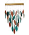 Coral & Teal Waterfall Chime & Coral & Teal  Waterfall Chime Deluxe - YourGardenStop