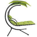 Single Person Sturdy Modern Chaise Hammock Porch Swing-Various Colors - YourGardenStop
