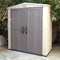 Outdoor 3 x 6-ft Storage Shed in Taupe Brown Polypropylene - YourGardenStop
