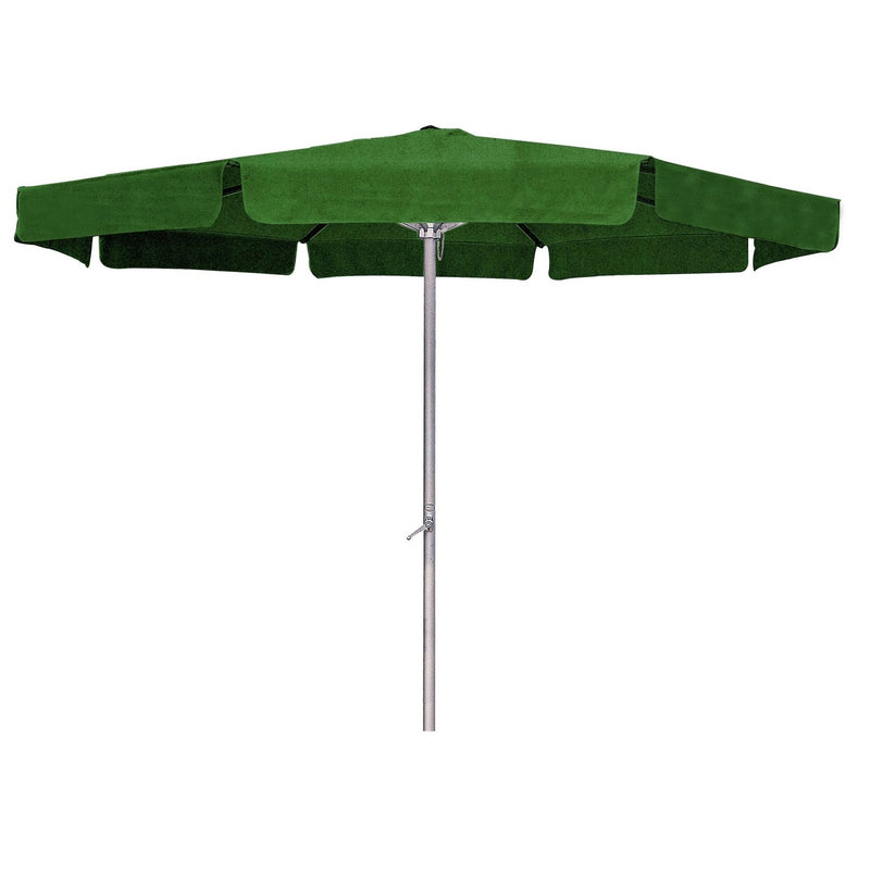 Forest Green 8-Ft Patio Umbrella with Aluminum Pole and Crank Tilt
