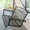 Wrought Iron Outdoor Patio 4-Ft Porch Swing in Black - YourGardenStop