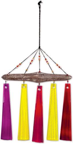 Sorbet Sea Glass Wind Chime by Sunset Vista - YourGardenStop