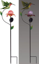 Bird Solar Stakes 46"by Sunset Vista (Blue Bird, Hummingbird, Cardinal, Yellow) - YourGardenStop