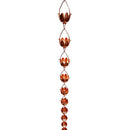 Lily Lotus Flower 100% Copper 8-Foot Rain Chain - YourGardenStop