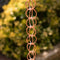 Pure Copper Rings 8.5-ft Rain Chain Rain Gutter Downspout - YourGardenStop