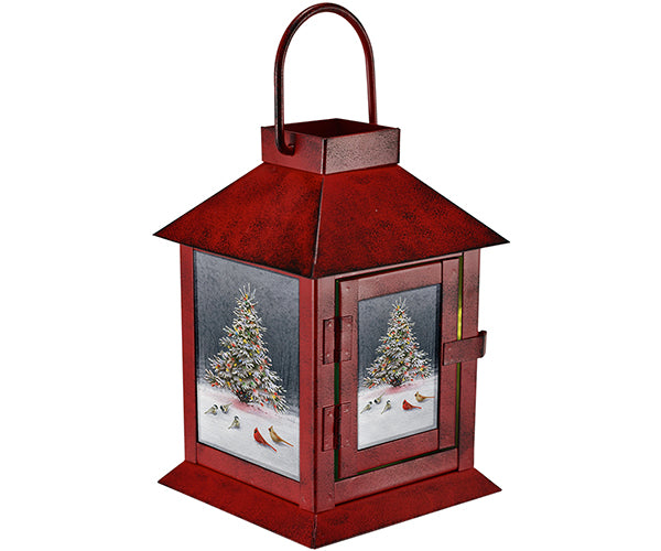 Christmas Tree Bird Gathering Lantern by Catherine McClung - YourGardenStop
