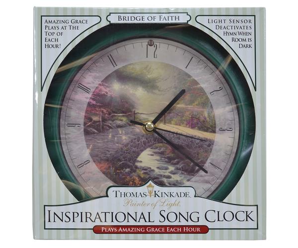 Thomas Kinkade Bridge of Faith 8 inch Clock - YourGardenStop