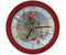 Wintertime Sleigh Cardinals 8 inch Sound Clock - YourGardenStop