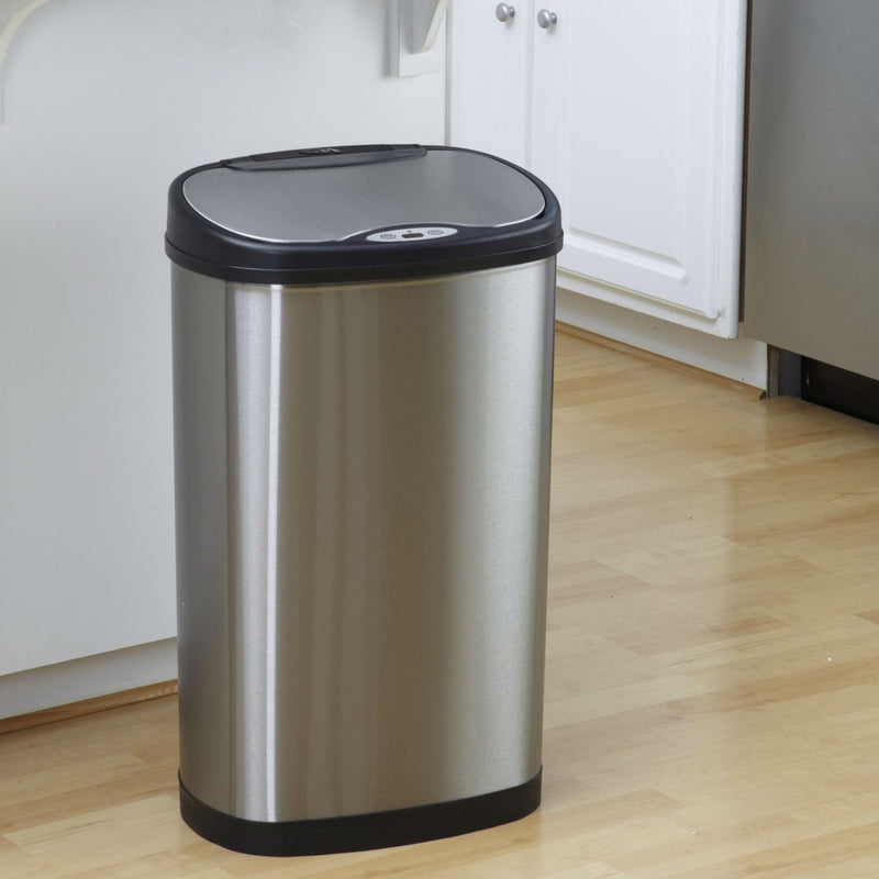 Stainless Steel 13 Gallon Touchless Kitchen Trash Can - YourGardenStop