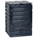 UV-Resistant Black Recycled Plastic Compost Bin with Lid - 79 Gallon - YourGardenStop