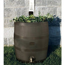 35 Gallon Round Rain Barrel with Built in Planter - YourGardenStop