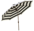 7.5-Ft Patio Umbrella with Navy and White Stripe - YourGardenStop