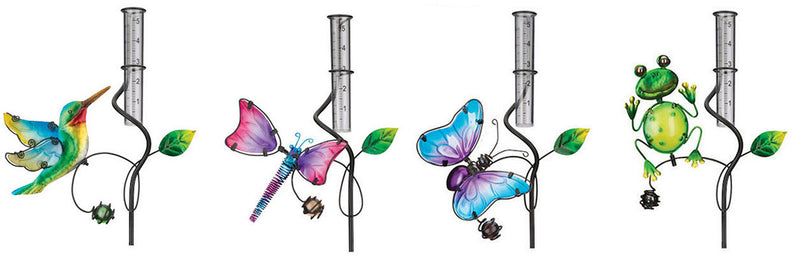 Rain Gauges (Hummingbird, Dragonfly, Frog & Butterfly) - YourGardenStop