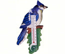 Cardinal, Robin or Blue Jay on a Branch Small Window Thermometers - YourGardenStop