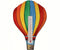 Hot Air Balloon with Vertical Stripes Small Window Thermometer - YourGardenStop