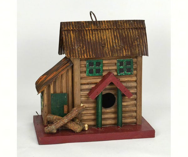 Two-Story Cabin Birdhouse by Songbird Essentials - YourGardenStop