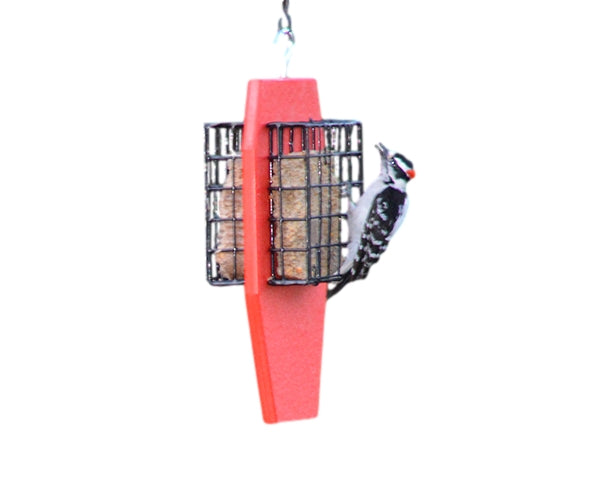 Dual Suet Feeder Red by Songbird Essentials - YourGardenStop