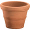 Weathered Terracotta 12-inch Diameter Round Planter in Poly Resin - YourGardenStop