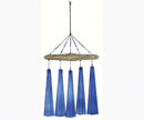 Cobalt Sea Glass Wind Chime by Sunset Vista - YourGardenStop